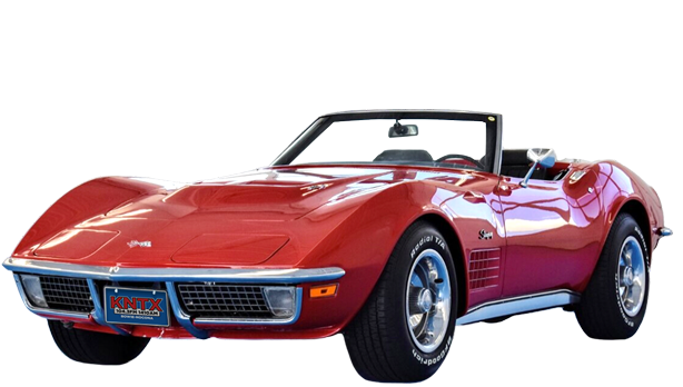 red convertible corvette